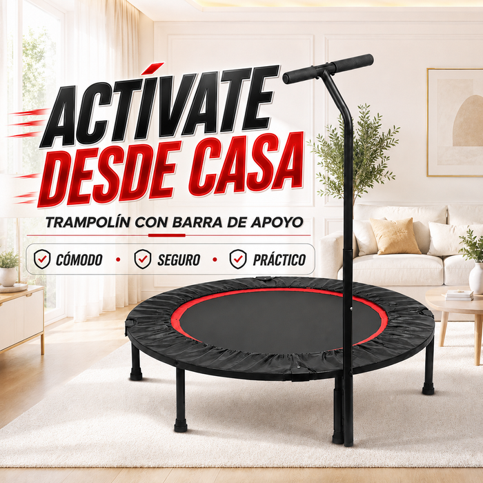Trampolin Jumpin  de Ejercicio + Barra