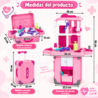 Maleta Set de Doctor con Accesorios Rosado