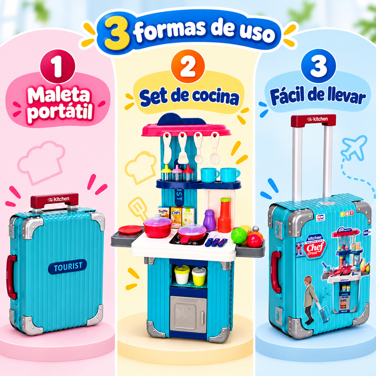 Maleta Set de Cocina con Accesorios