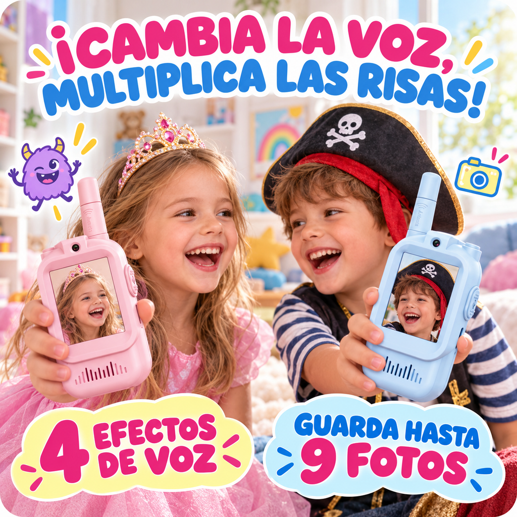 Walkie-Talkie para Niños con Video HD
