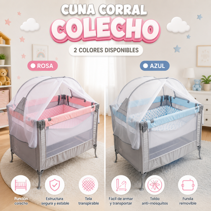 Corral Colecho para bebé ajustable
