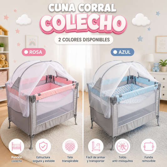 Corral Colecho para bebé ajustable