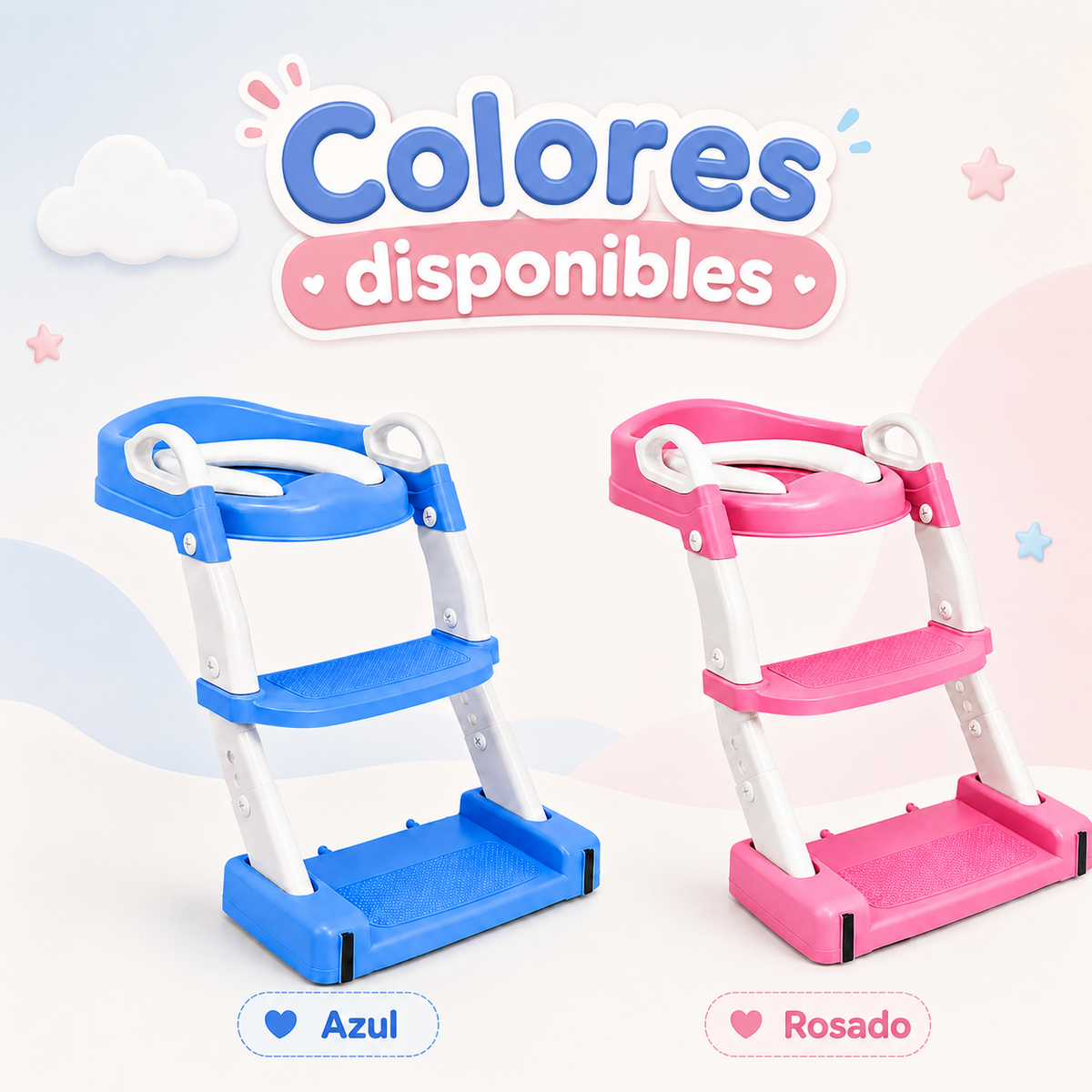 Escalera para Inodoro Infantil 3 en 1 con Reductor