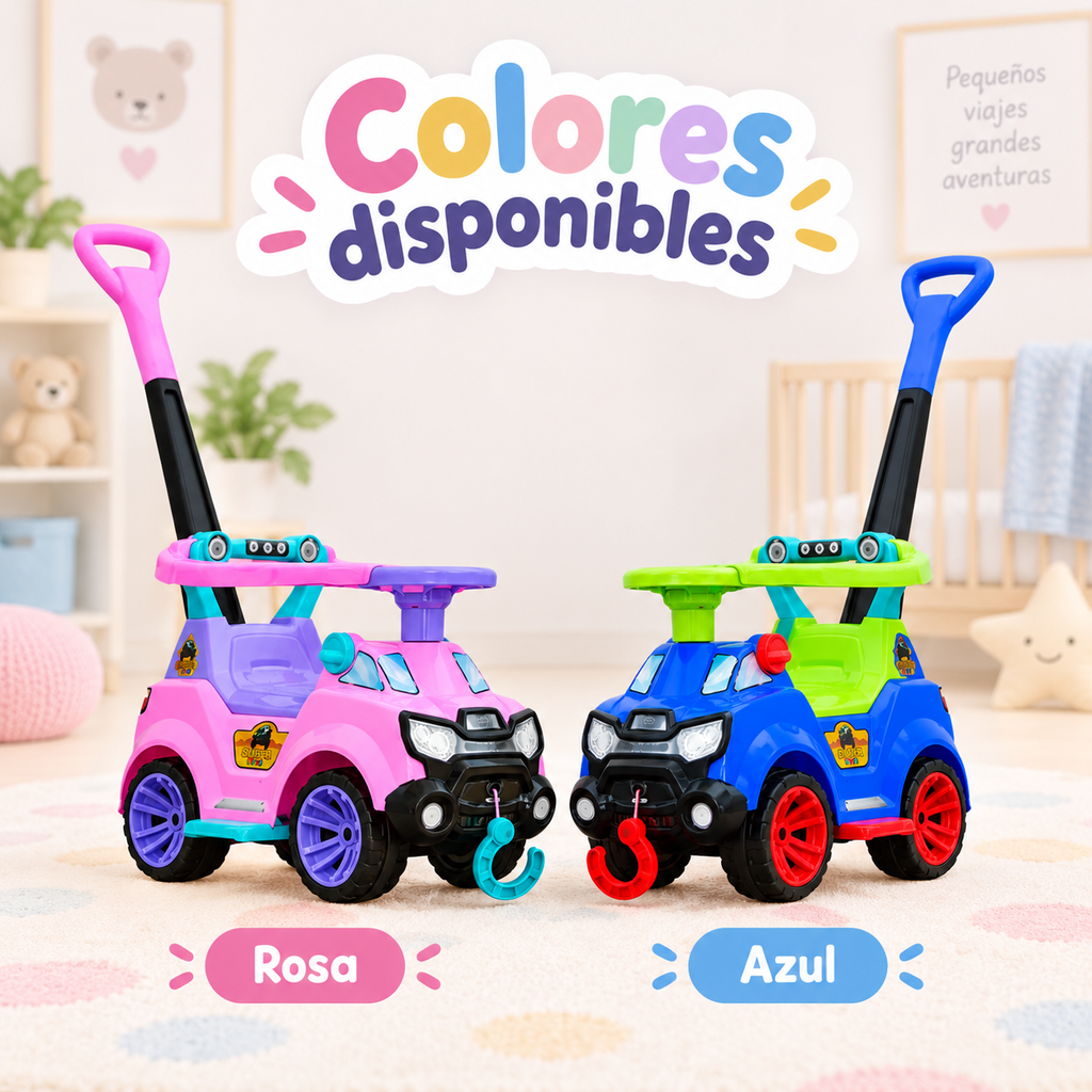 Carro Paseador y Montable 3 en 1