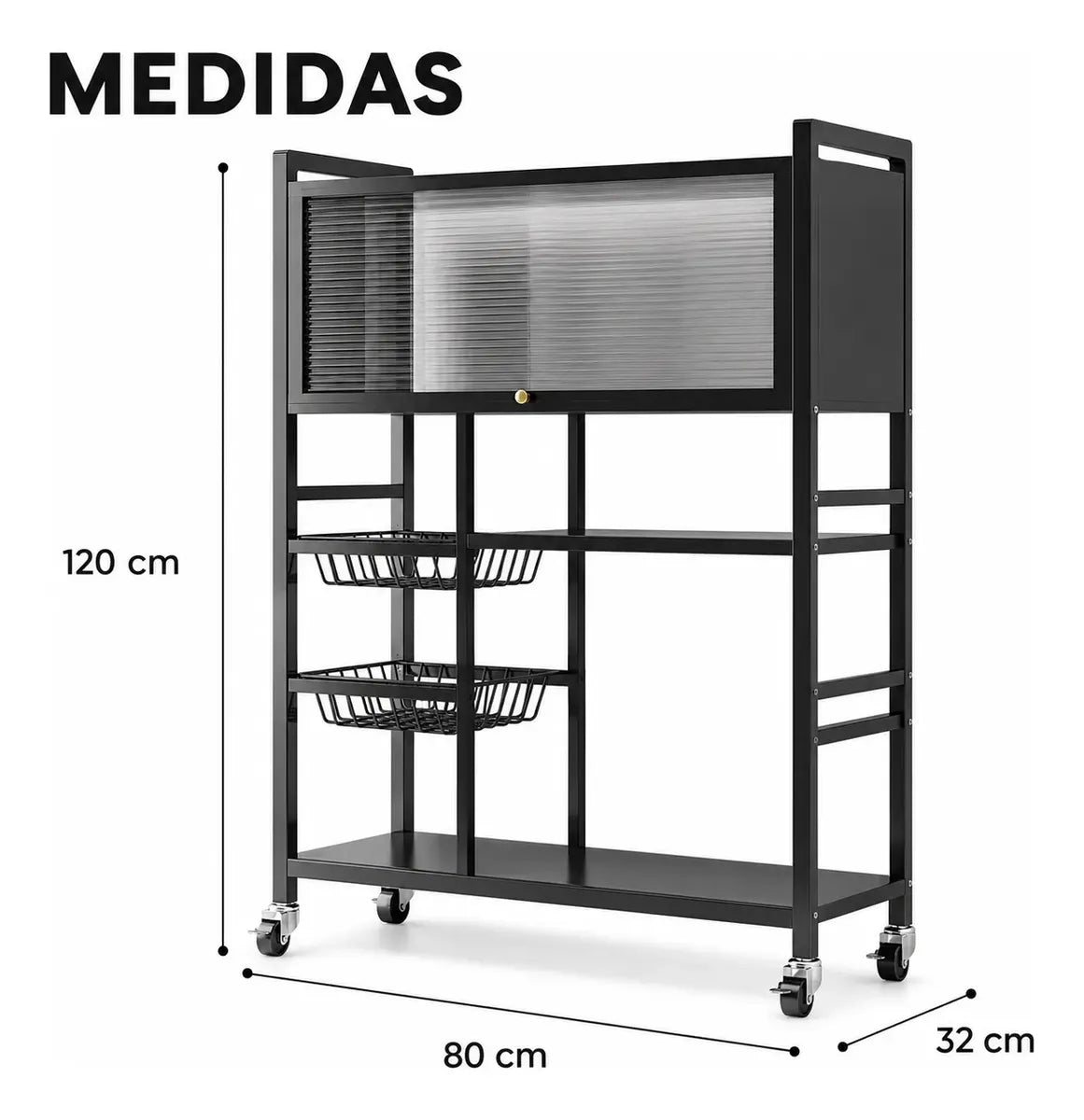 Mueble Organizador Metálico Para Cocina