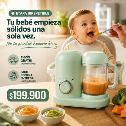 Procesador 4 en 1 para Bebé | Fácil, Rápido y Práctico