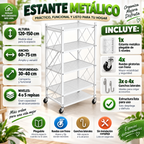 Estante 4 Niveles Plegable Metalico
