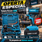 Kit Taladro Percutor 128v - 12 + Maleta con Accesorios