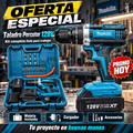 Kit Taladro Percutor 128v - 12 + Maleta con Accesorios