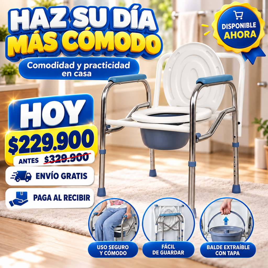 Inodoro Móvil para Adultos Con Envio gratis